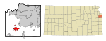 Johnson County Kansas Incorporated and Unincorporated areas Gardner Highlighted